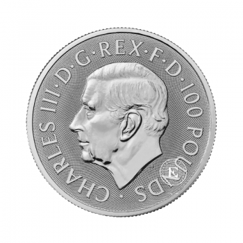 1 oz (31.10 g) platininė moneta Tudor Beasts - Drakonas, Didžioji Britanija 2024