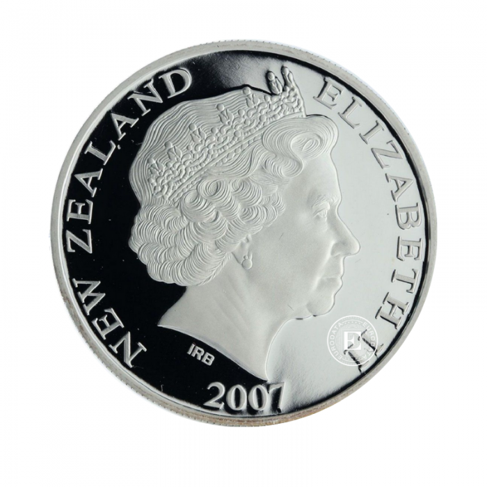 1 Dollar (28.28 g) pièce d'argent PROOF  International Polar Year,  Nouvelle-Zélande 2007