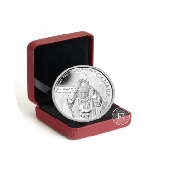 10 dolarów (23.13 g) srebrna moneta PROOF Pope John Paul II, Kanada 2014