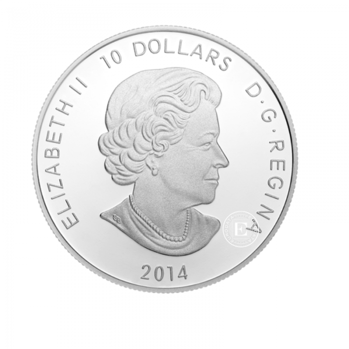 10 dolarów (23.13 g) srebrna moneta PROOF Pope John Paul II, Kanada 2014