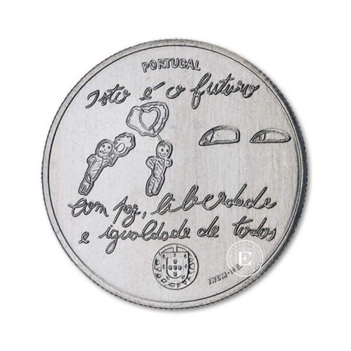 5 Eur Münze The Youth and the Future, Portugal 2017