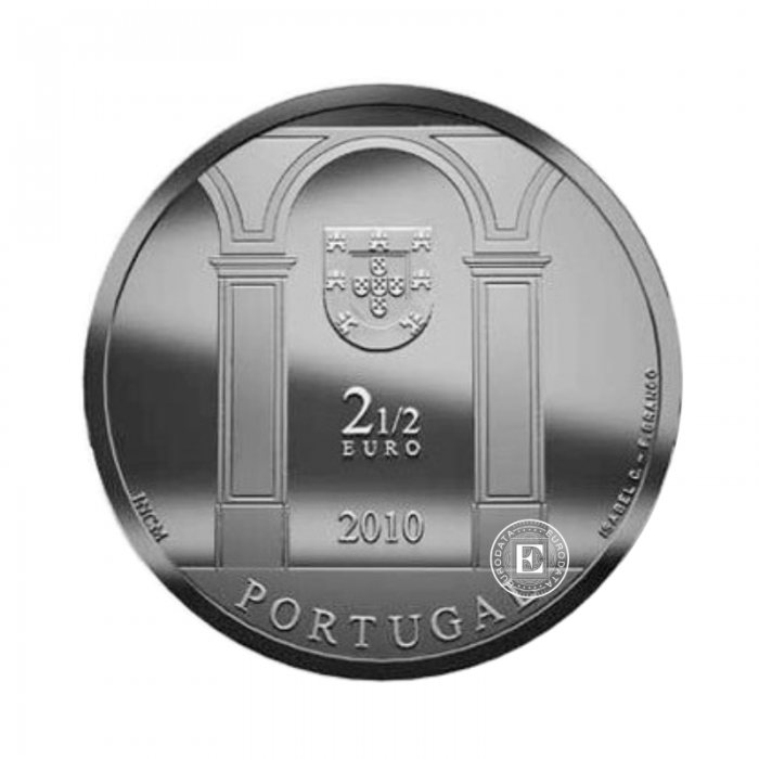 2.5 Eur moneta Paco, Portugalija 2010
