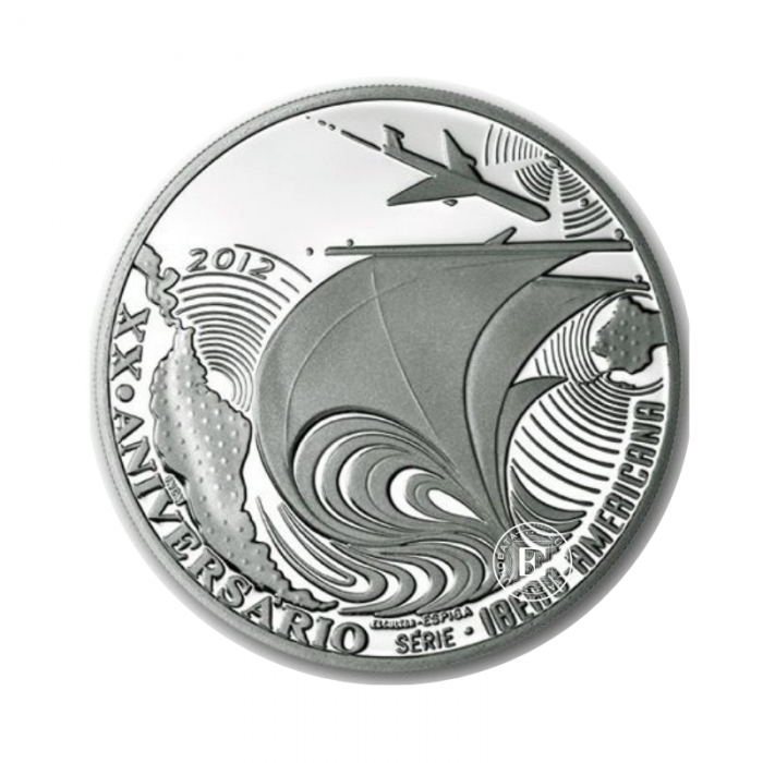 10 Eur moneta 20-osios Ibero Amerikos serijos metinės, Portugalija 2012
