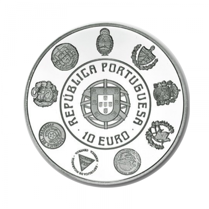 10 Eur moneta 20-osios Ibero Amerikos serijos metinės, Portugalija 2012