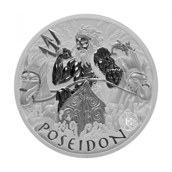 1 oz (31.10 g) sidabrinė moneta Gods of Olympus - Poseidon, Tuvalu 2021