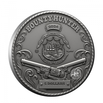 2 oz (62.20 g) sidabrinė moneta Premijų medžiotojas, Liberija 2024