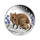 1 oz (31.10 g) pièce d'argent PROOF coloree Quokka, Australie 2022