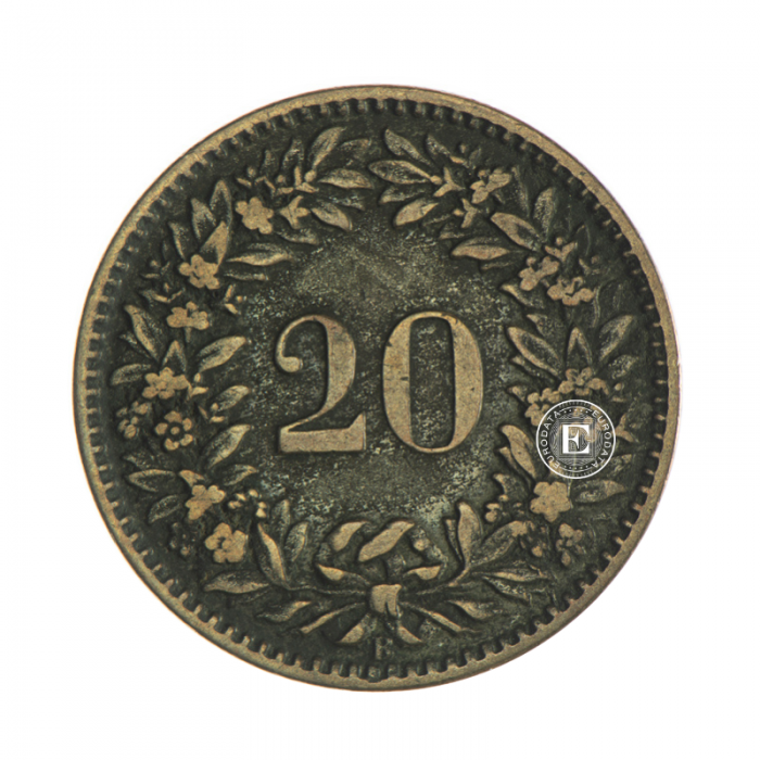 3.16 g silver coin, Switzerland 1859