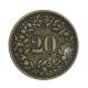 3.16 g silver coin, Switzerland 1859