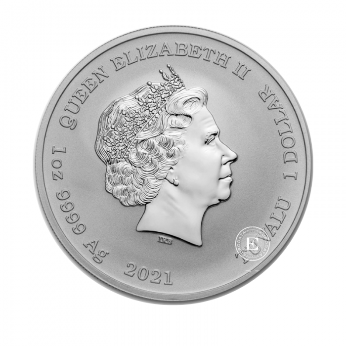 1 oz (31.10 g) sidabrinė moneta Black Flag  - The Red Flag Fleet, Tuvalu 2021