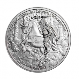 1 oz (31.10 g) sidabrinė moneta Four Horseman of Apocalypse - Red Horse, Lenkija 2024