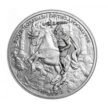 1 oz (31.10 g) sidabrinė moneta Four Horseman of Apocalypse - Red Horse, Lenkija 2024