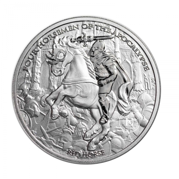 1 oz (31.10 g) sidabrinė moneta Four Horseman of Apocalypse - Red Horse, Lenkija 2024