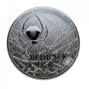 1 oz (31.10 g) sidabrinė moneta Redback Spider, Australija 2020