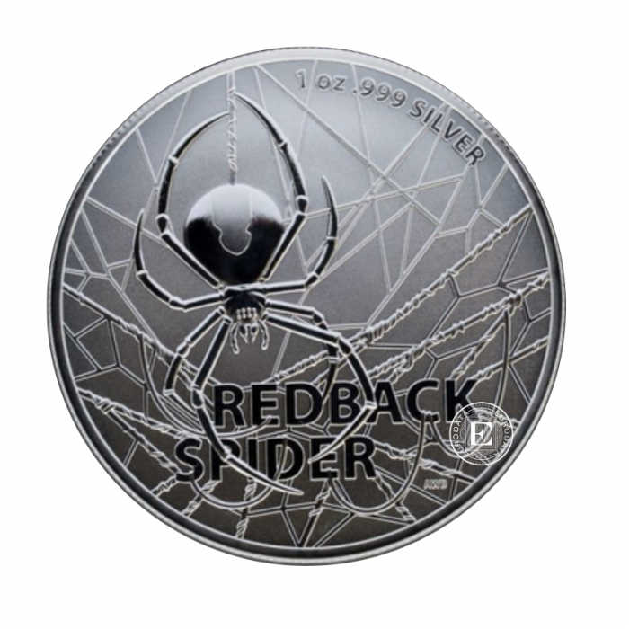 1 oz (31.10 g) srebrna moneta Redback Spider, Australia 2020