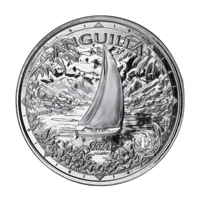 1 oz (31.10 g) srebrna moneta EC8 Anguilla – Regatta, Wschodnie Karaiby 2024