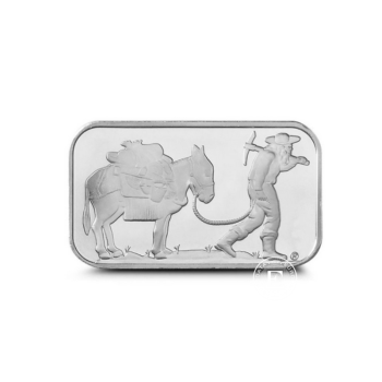 1 oz (31.10 g)  silver bar Retro Prospector, USA 999