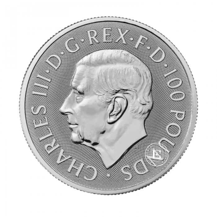 1 oz (31.10 g) Platinmünze The Royal Tudor Beasts – Greyhound of Richmond, Großbritannien, 2025