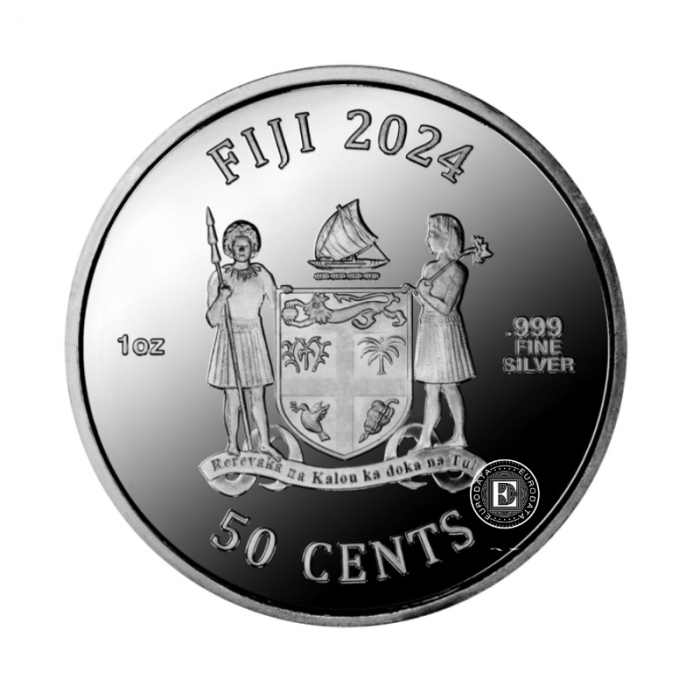 1 oz (31.10 g) srebrna moneta Robocop, Fiji 2024