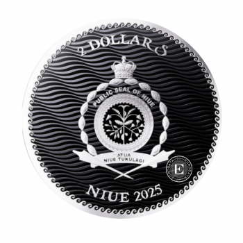 1 oz (31.10 g) sidabrinė moneta Jolly Roger - Rhode Island Pirate, Niujė 2025