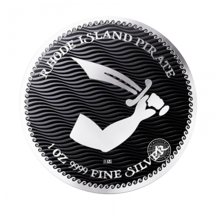 1 oz (31.10 g) silbermünze  Jolly Roger - Rhode Island Pirate, Niue 2025