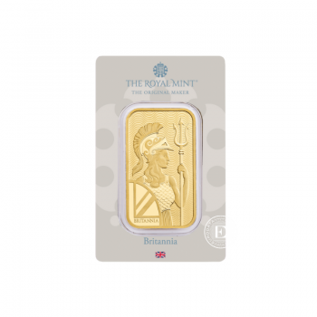 1 oz (31.10 g) aukso luitas Britannia, The Royal Mint 999.9