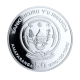 1 oz (31.10 g) sidabrinė moneta Dramblys, Ruanda 2009