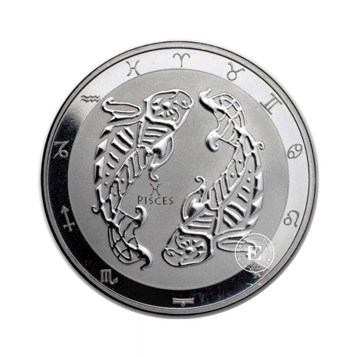 1 oz (31.10 g)  silver coin Zodiac Series - Pisces, Tokelau 2024