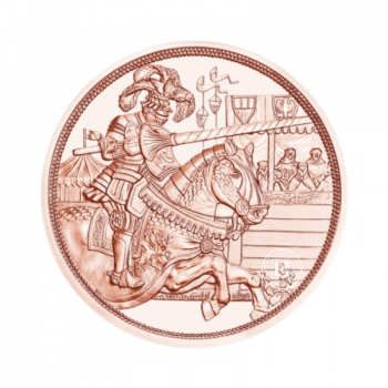 10 Eur varinė moneta Riteris, Austrija 2019