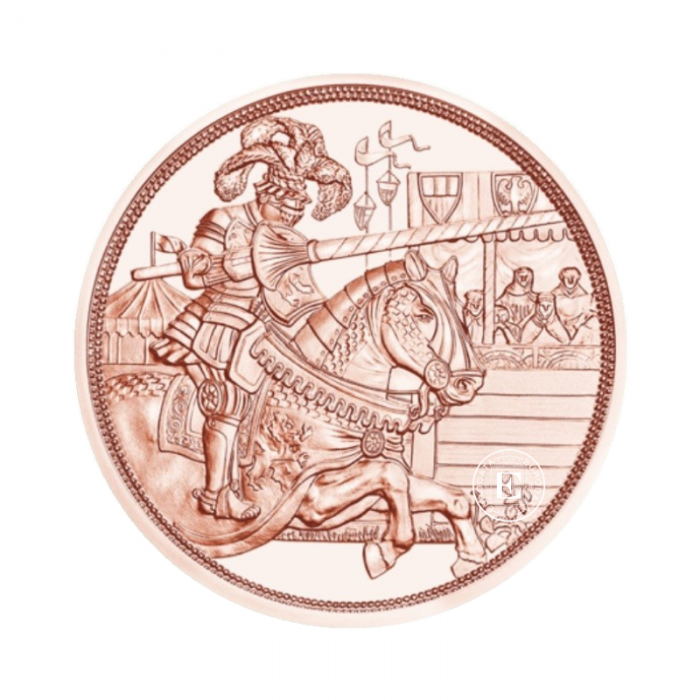 10 Eur moneta miedziana Knight, Austria 2019