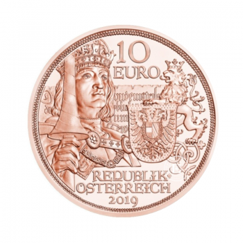 10 Eur varinė moneta Riteris, Austrija 2019