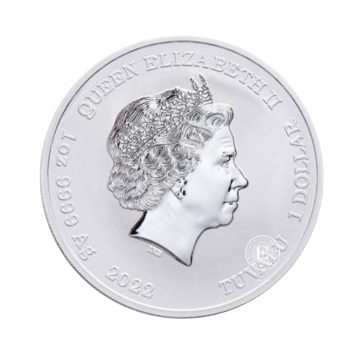 1 oz (31.10 g) sidabrinė moneta Street Fighter - Chun Li, Tuvalu 2022
