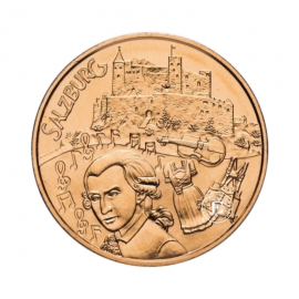 10 Eur moneta miedziana Salzburg, Austria 2014