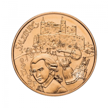 10 Eur varinė moneta Salzburgas, Austrija 2014