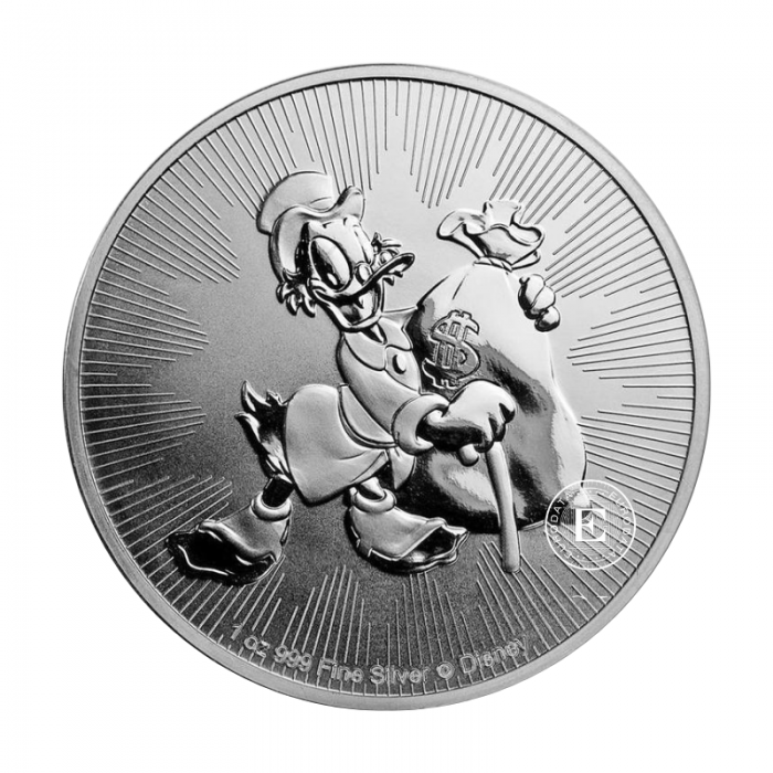 1 oz (31.10 g) pièce d'argent Scrooge McDuck, Niue 2018
