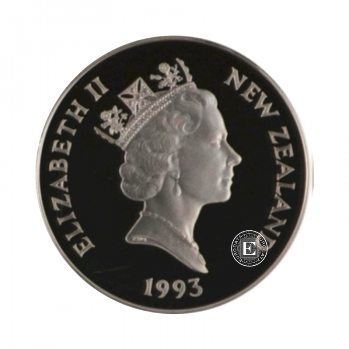 5 Dollars (31.47 g) Silbermünze PROOF Sea lion, Neuseeland 1993