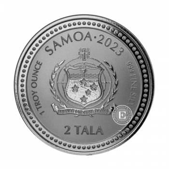1 oz (31.10 g) sidabrinė moneta Jūrų arkliukas, Samoa 2023