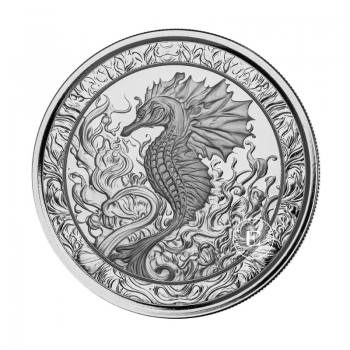 1 oz (31.10 g) sidabrinė moneta Jūrų arkliukas, Samoa 2023