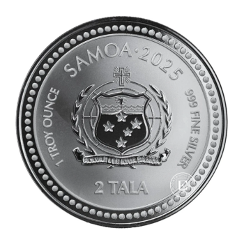 1 oz (31.10 g) sidabrinė moneta Jūrų arkliukas, Samoa 2025