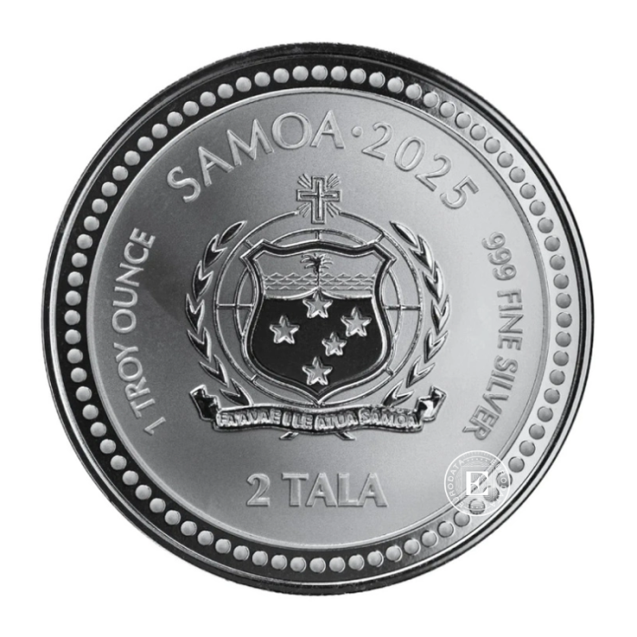 1 oz (31.10 g) pièce d'argent  Seahorse, Samoa 2025