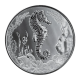 1 oz (31.10 g) pièce d'argent  Seahorse, Samoa 2025