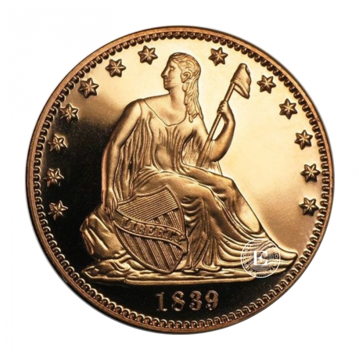 1 oz (31.10 g) varinė moneta Seated Liberty, JAV (atsitiktiniai metai) (round)