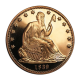 1 oz (31.10 g) varinė moneta Seated Liberty, JAV (atsitiktiniai metai) (round)
