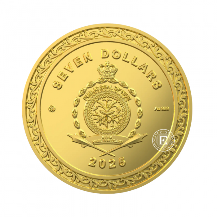 (1.24 g) Gold Lucky Clover, Niue 2025 (with certificate)