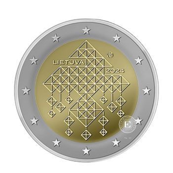 2 Eur moneta Šiaudinių sodų tradicijos Lietuvoje, Lietuva 2024