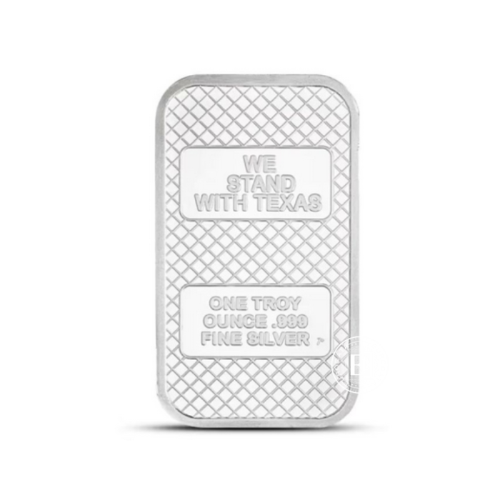 1 oz (31.10 g) sztabka srebra Texas Don't Tread on Me, Private Mint 999