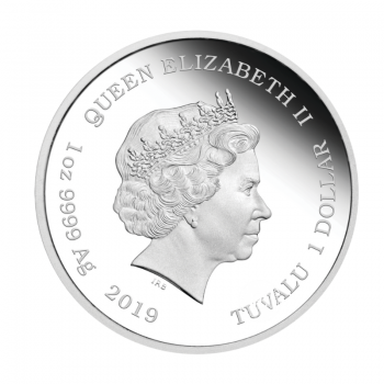 1 oz (31.10 g) sidabrinė moneta Simpsonai - Houmeris, Tuvalu 2019