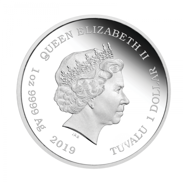 1 oz (31.10 g) silver coin The Simpsons, Homer Simpson, Tuvalu 2019