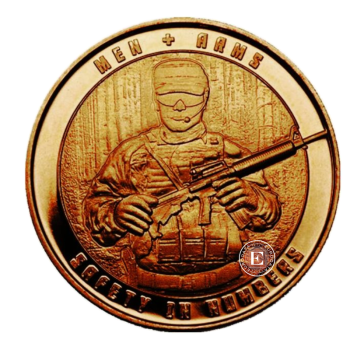 1 oz (31.10 g) Kupfermünze SIN Men and Arms, USA random year