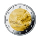 2 Eur moneta kortelėje  Mountain skiing, Andora 2024